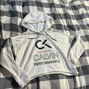 CK cropped hoodie